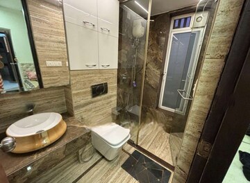 Bathroom in 3 BHK Apartment at Lodha Amara, Kolshet Road – for Rent