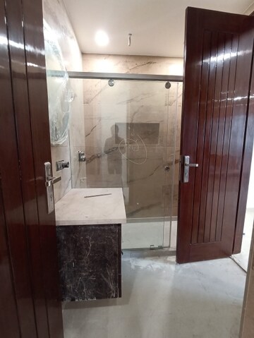 Bathroom in 3 BHK Builder Floor at Paschim Vihar – for Rent