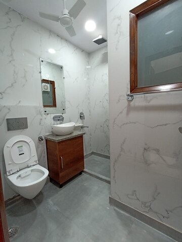 Bathroom in 3 BHK Builder Floor at Paschim Vihar – for Rent