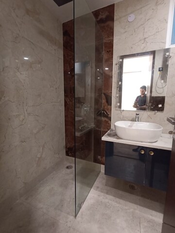Bathroom in 3 BHK Builder Floor at Paschim Vihar – for Rent
