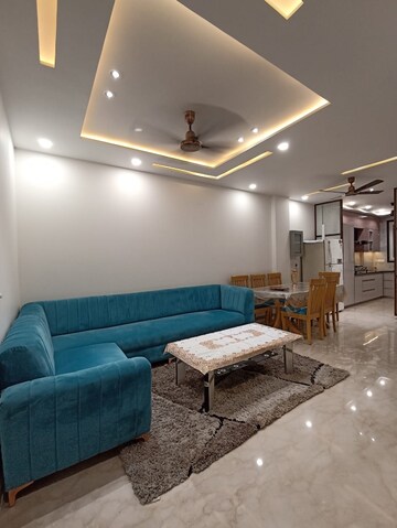 Living Room in 3 BHK Builder Floor at Paschim Vihar – for Rent