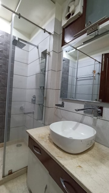 Bathroom in 3 BHK Builder Floor at Paschim Vihar – for Rent