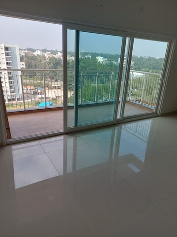 Swimming Pool in 3.5 BHK Apartment at L&T Raintree Boulevard, Hebbal – for Rent