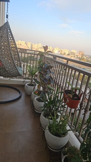 Balcony in 3 BHK Apartment at Affinity Greens, International Airport Road – for Rent