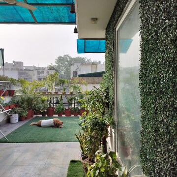 Terrace in 1.5 BHK Builder Floor at Greater Kailash I – for Rent