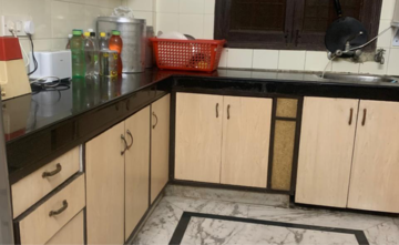 Kitchen in 1.5 BHK Builder Floor at Kalkaji – for Rent