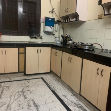 Kitchen in 1.5 BHK Builder Floor at Kalkaji – for Rent