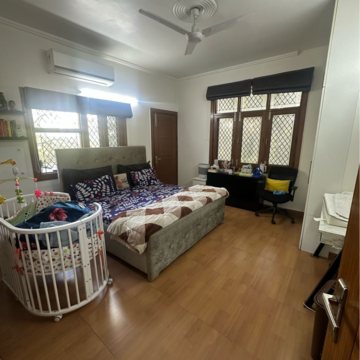 Master Bedroom in 2.5 BHK Builder Floor at Greater Kailash ii – for Rent