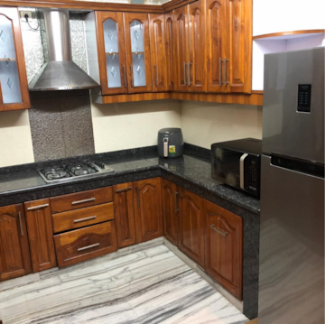 Kitchen in 3 BHK Builder Floor at Greater Kailash I – for Rent