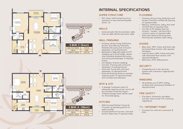 Floor Plan in 2 BHK Apartment at Unnati Shreerath, Nizampet – for Sale