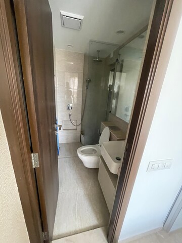 Bathroom in 3 BHK Apartment at Rustomjee Summit, Borivali East – for Rent