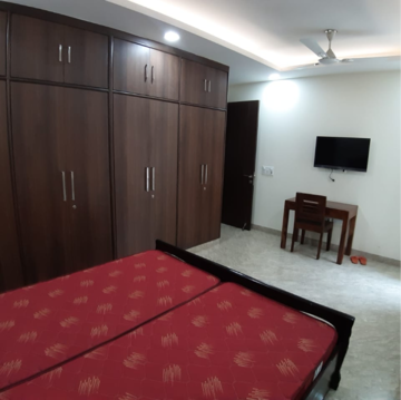 Bedroom in 3 BHK Builder Floor at Kalkaji – for Rent