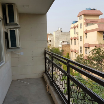 Balcony in 3 BHK Builder Floor at Kalkaji – for Rent