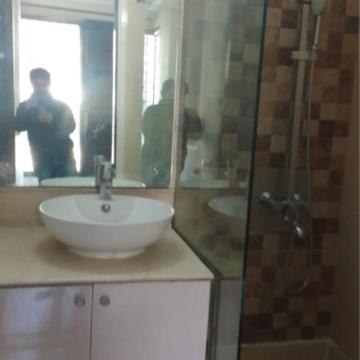 Bathroom in 3 BHK Builder Floor at Chittaranjan Park – for Rent