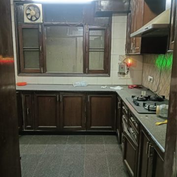 Kitchen in 3 BHK Builder Floor at Chittaranjan Park – for Rent