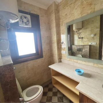 Attached Bathroom in 3 BHK Builder Floor at Chittaranjan Park – for Rent