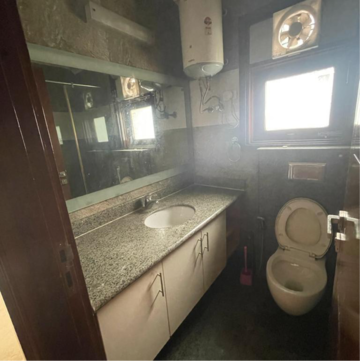 Bathroom in 3 BHK Builder Floor at Chittaranjan Park – for Rent