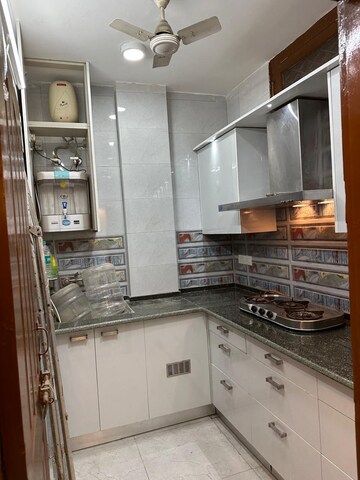 Kitchen in 2 BHK Builder Floor at Mehrauli – for Rent