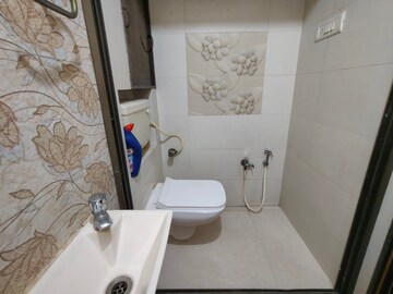 Bathroom in 1 BHK Apartment at Riddhi Garden, Malad East – for Rent