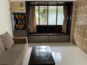 Living Room in 1 BHK Apartment at Silver Tower, Kandivali East – for Rent