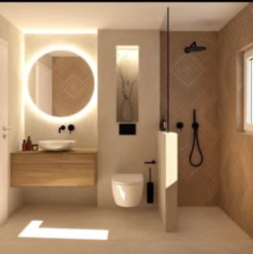 Bathroom in 2.5 BHK Apartment at Supertech Cape Town, Sector 74 – for Rent