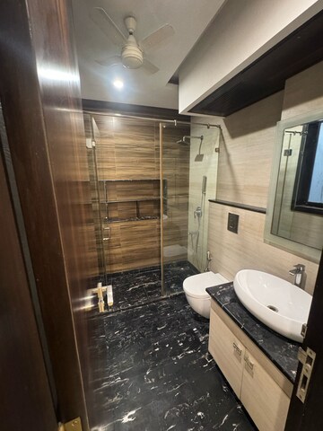 Bathroom in 3 BHK Builder Floor at Shivalik Colony – for Rent