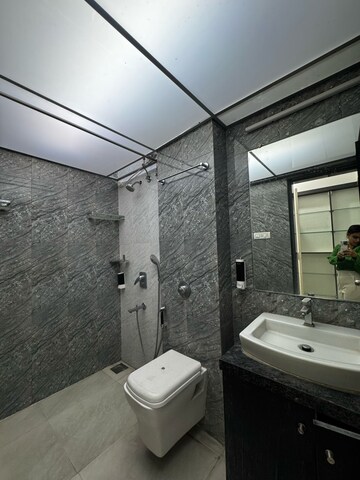 Bathroom in 2.5 BHK Apartment at Lodha Splendora Tierra, Ghodbunder Road – for Rent