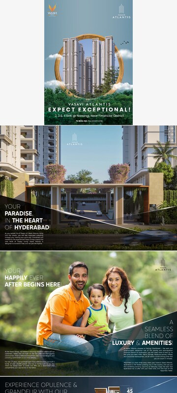 3 BHK Apartment For Sale in Vasavi Atlantis, Narsingi