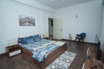 Bedroom in 4 BHK Builder Floor at DLF Garden City Independent Floors, Sector 92 – for Rent