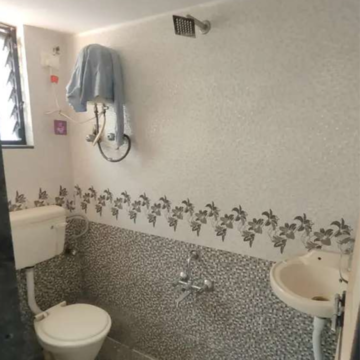 Bathroom in 1 BHK Apartment at Wadgaon Sheri – for Rent