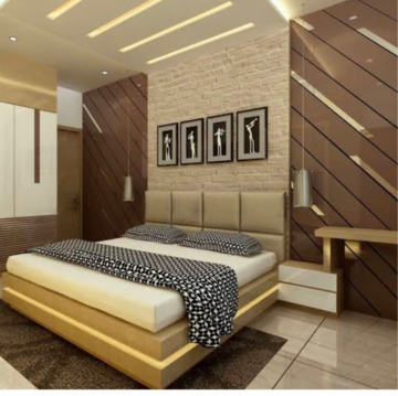 Bedroom in 3 BHK Builder Floor at RWA Residential Society Sector 46, Jharsa – for Rent
