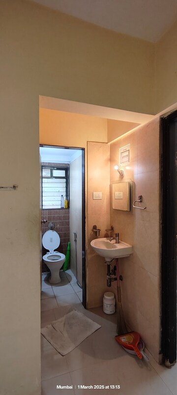Bathroom in 1 BHK Apartment at Bhandup Subhakamana CHS, Bhandup East – for Rent