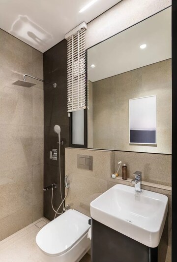 Bathroom in 3 BHK Apartment at The Baya Midtown, Dadar West – for Sale