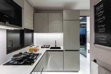 Kitchen in 3 BHK Apartment at The Baya Midtown, Dadar West – for Sale