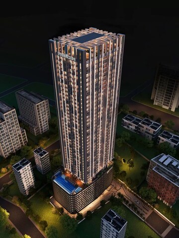 Living Room in 3 BHK Apartment at The Baya Midtown, Dadar West – for Sale