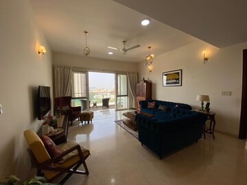 Living Room in 4 BHK Apartment at Prestige White Meadows, Whitefield – for Sale