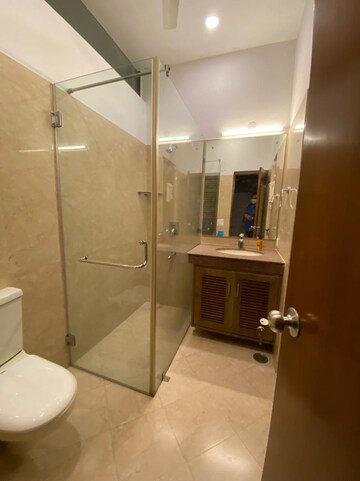 Bathroom in 4 BHK Builder Floor at Vasant Vihar – for Rent