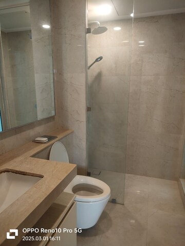 Bathroom in 2 BHK Apartment at Hiranandani Atlantis, Powai – for Rent