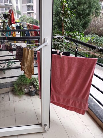 Balcony in 3 BHK Apartment at Dhoot Time Residency, Sector 63 – for Rent