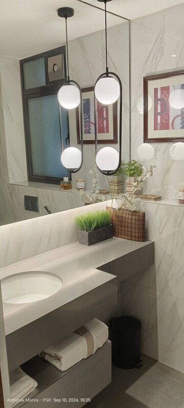 Bathroom in 4 BHK Apartment at Shantee Sunshine Meadows, Naigaon West – for Sale