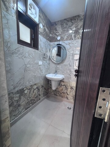 Bathroom in 3 BHK Builder Floor at Navjeevan Vihar – for Rent