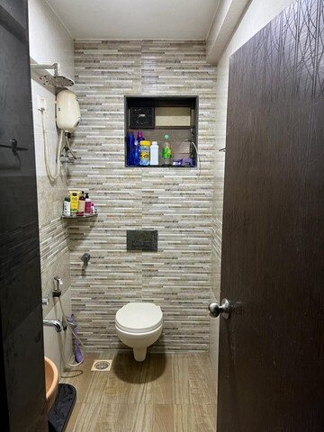 Bathroom in 2 BHK Apartment at Kanchan Janga CHS, Kopar Khairane – for Sale