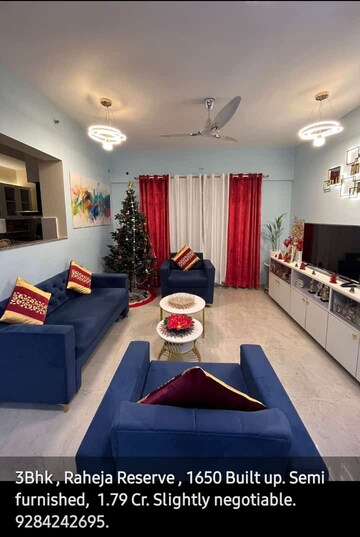 Bedroom in 2 BHK Apartment at Goel Ganga Sparsh, Undri – for Rent