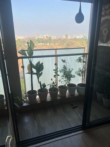 Balcony in 2 BHK Apartment at Hubtown Hillcrest, Andheri East – for Rent