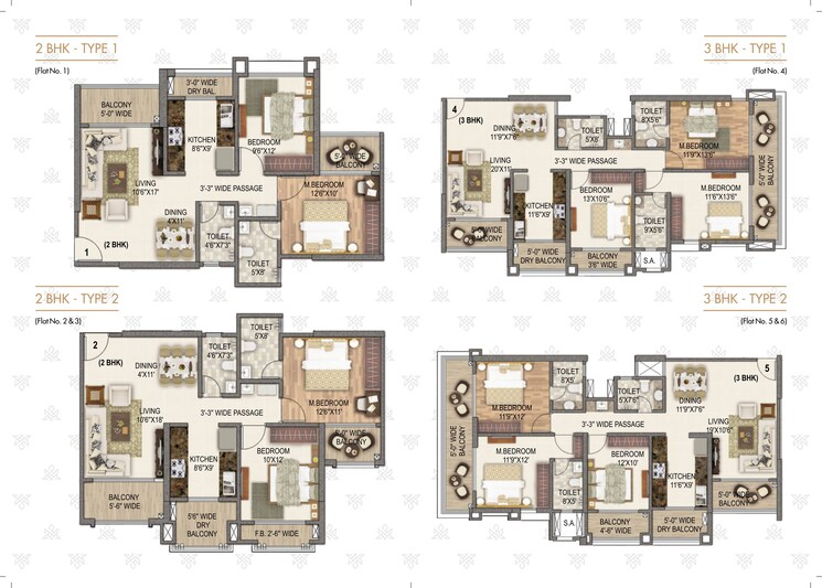 Floor Plan, murbad road 2 Bedroom 715 Sq.Ft. Apartment In Murbad Road Thane 8284844