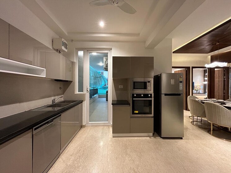 Kitchen, maya-green-lotus-utsav 3 Bedroom 2100 Sq.Ft. Apartment In International Airport Road Zirakpur 8284877