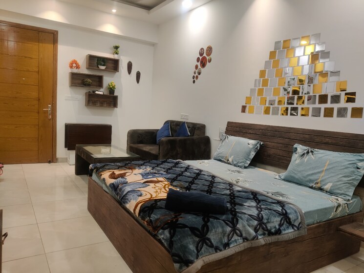 Bedroom, upsidc site b 3 Bedroom 1500 Sq.Ft. Builder Floor In Upsidc Site B Greater Noida 8284929