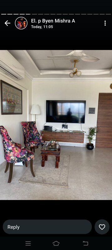Living Room in 3 BHK Apartment at Bhairav Darshan, Parel – for Rent