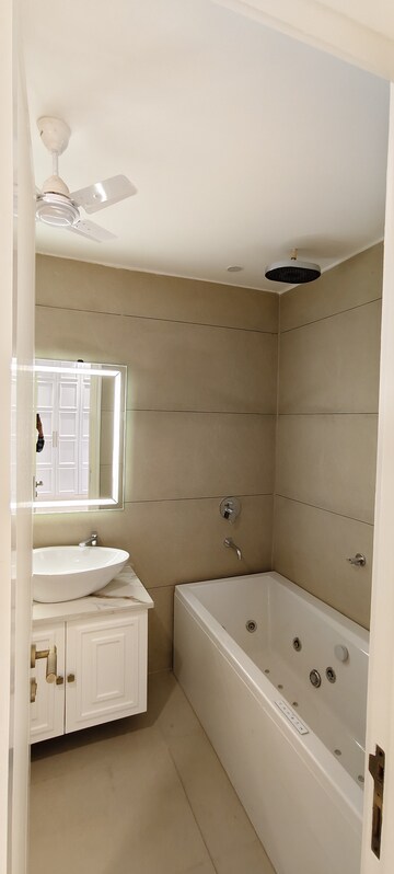 Bathroom in 3 BHK Builder Floor at Surajmal Vihar – for Sale