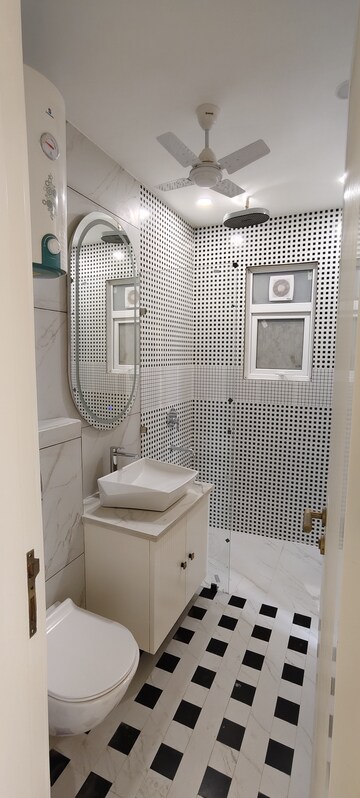 Bathroom in 3 BHK Builder Floor at Surajmal Vihar – for Sale